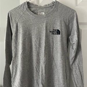 North Face gray long sleeve shirt- Medium